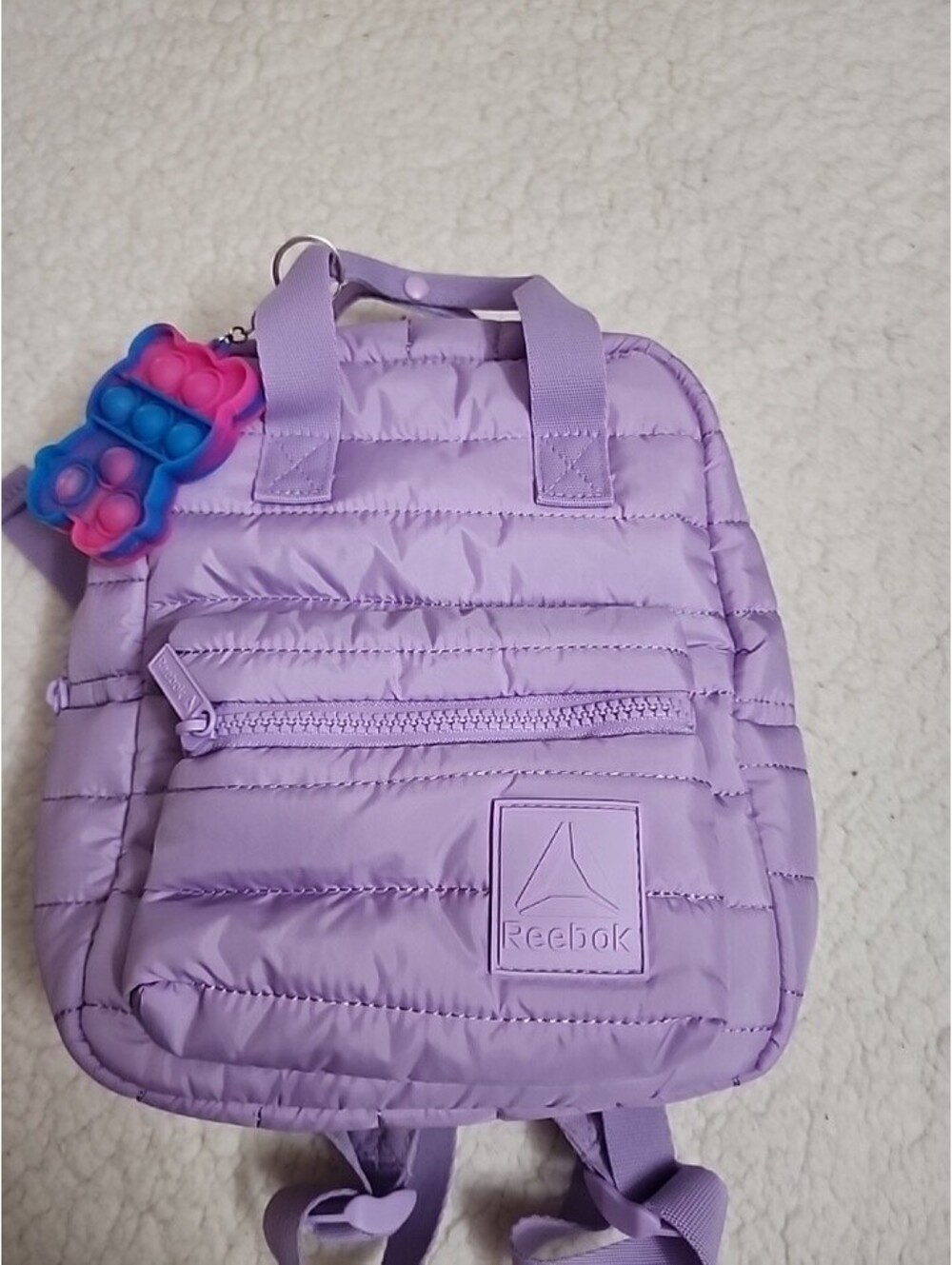 Reebok Mini Quilted Lilac Backpack